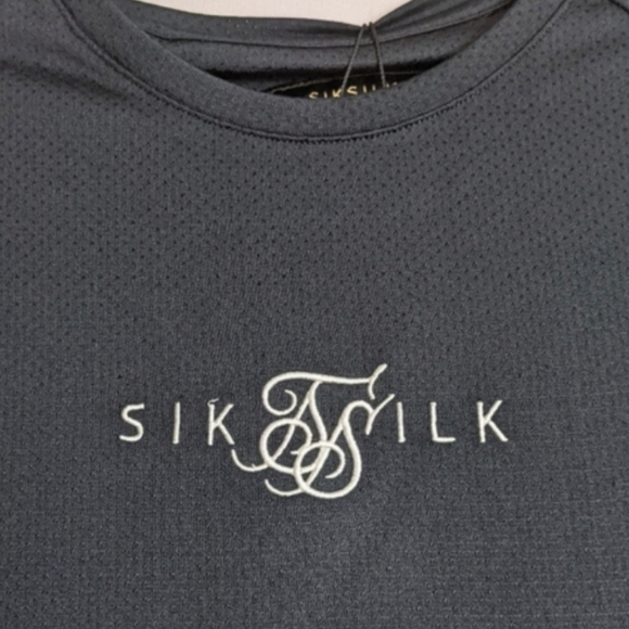 SikSilk Short Sleeve Legacy Fade Tech Workout Tee size Small - Picture 2 of 7
